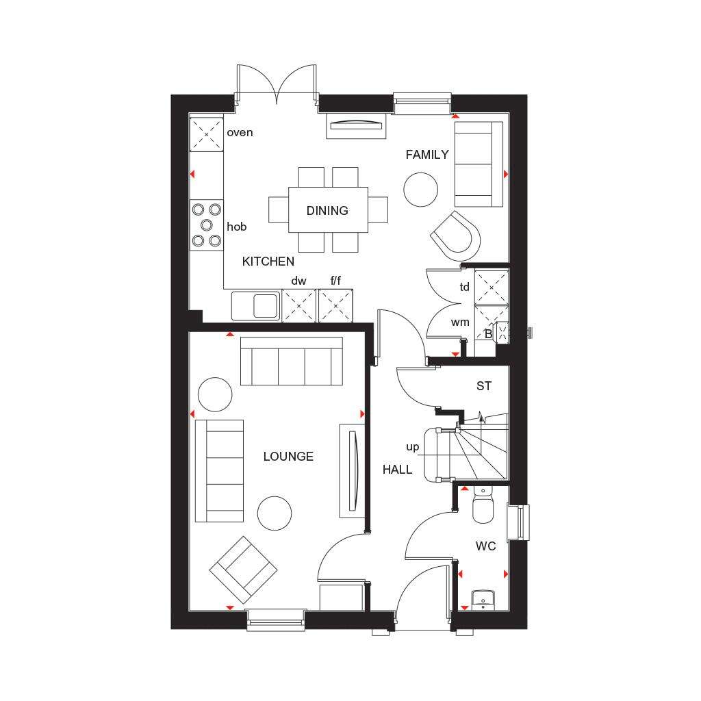 4 bedroom detached house for sale - floorplan