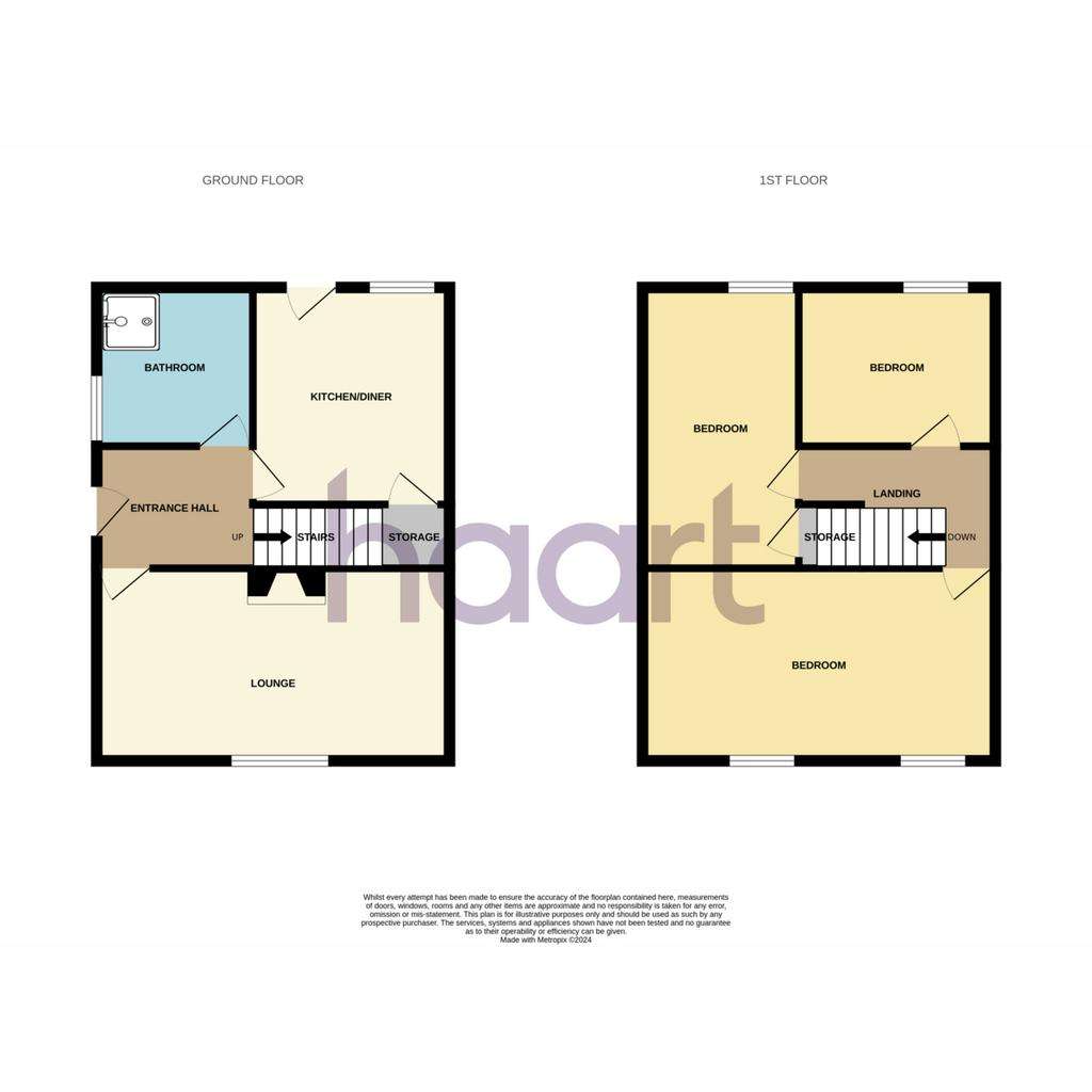 3 bedroom end of terrace house for sale - floorplan