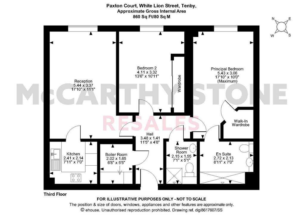 2 bedroom flat for sale - floorplan