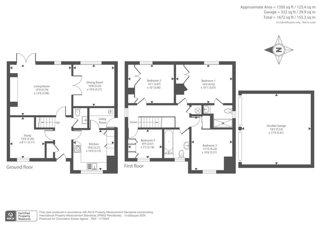 4 bedroom detached house for sale - floorplan