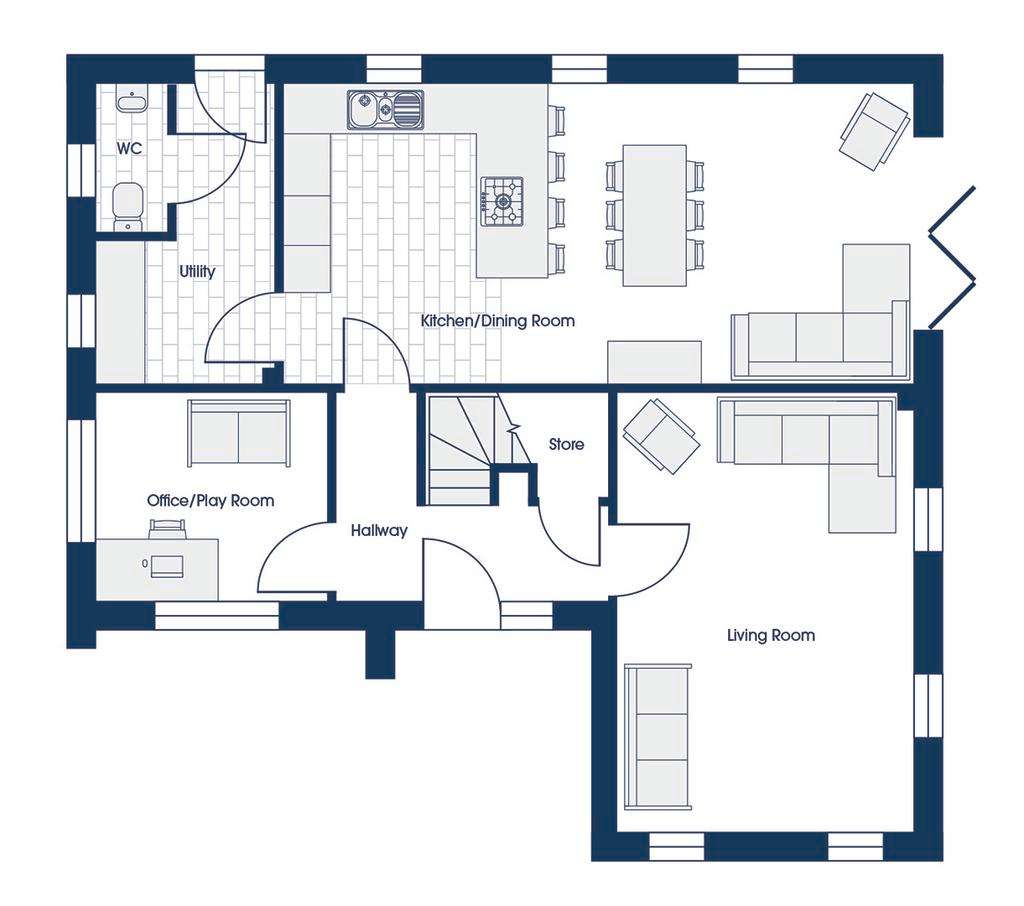 5 bedroom detached house for sale - floorplan