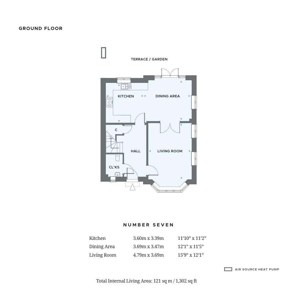 3 bedroom detached house for sale - floorplan