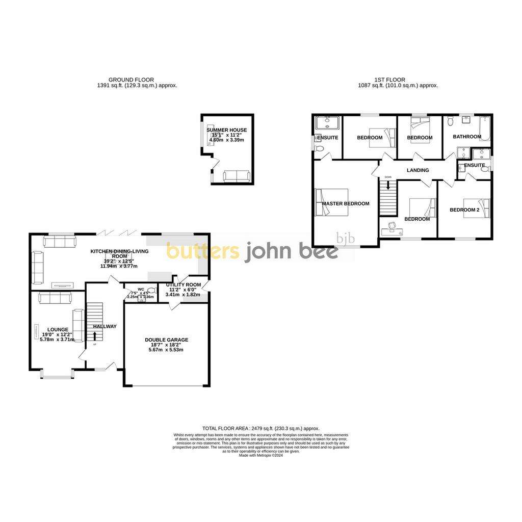 5 bedroom detached house for sale - floorplan