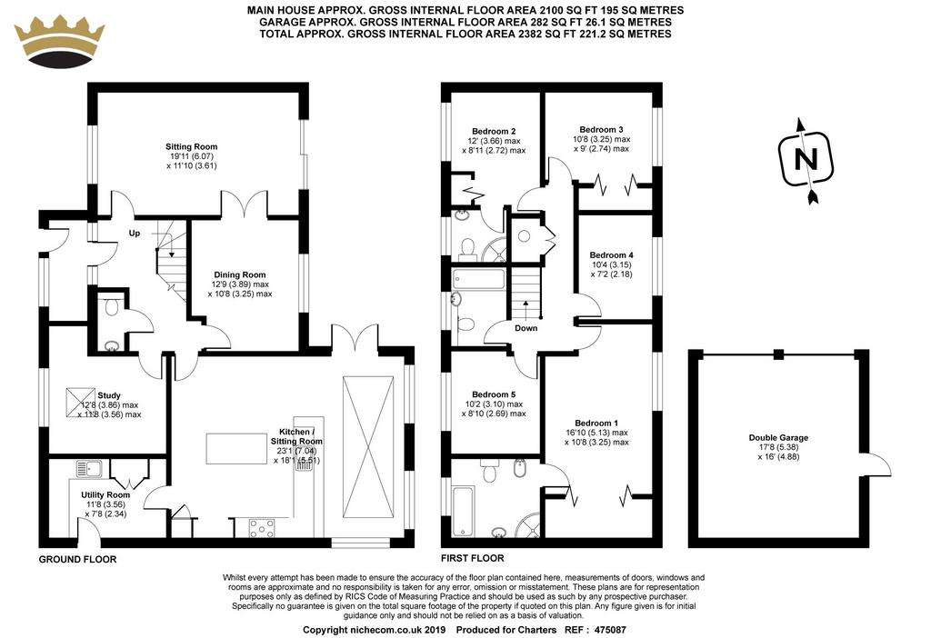 5 bedroom detached house for sale - floorplan