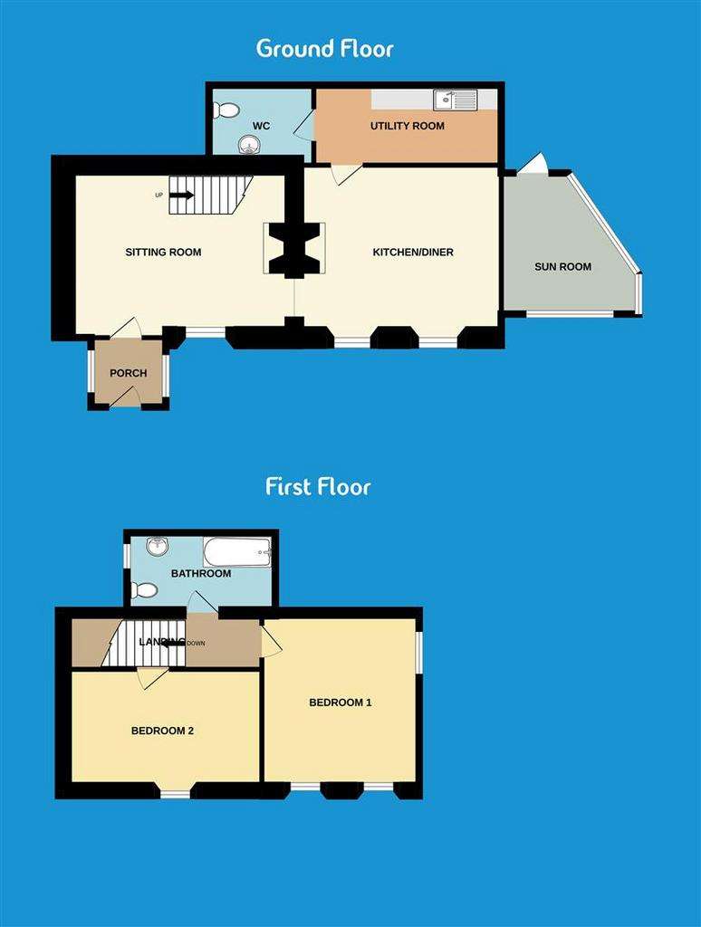 2 bedroom cottage for sale - floorplan