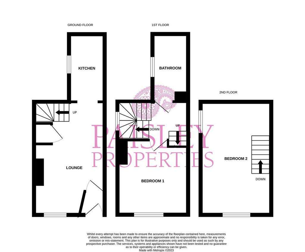 2 bedroom character property to rent - floorplan