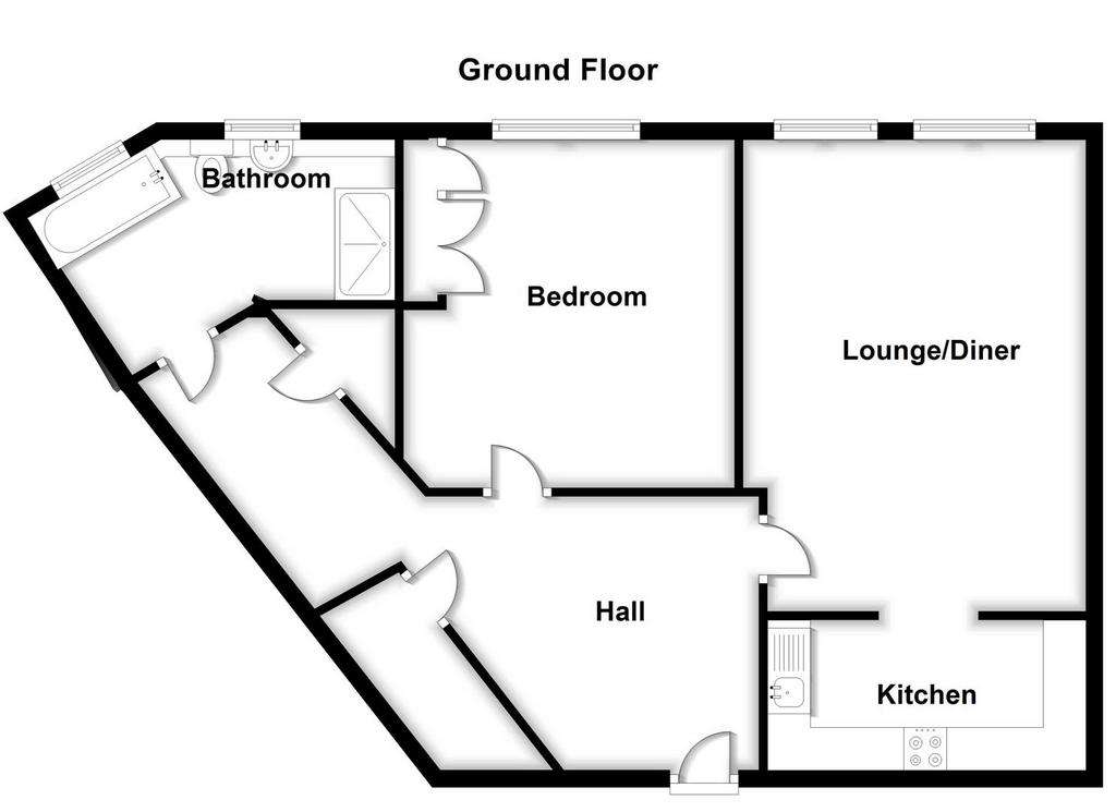 1 bedroom flat for sale - floorplan