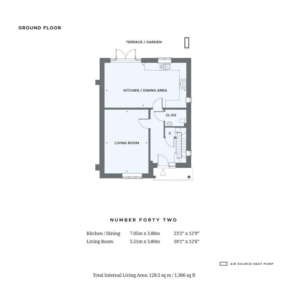 3 bedroom semi-detached house for sale - floorplan