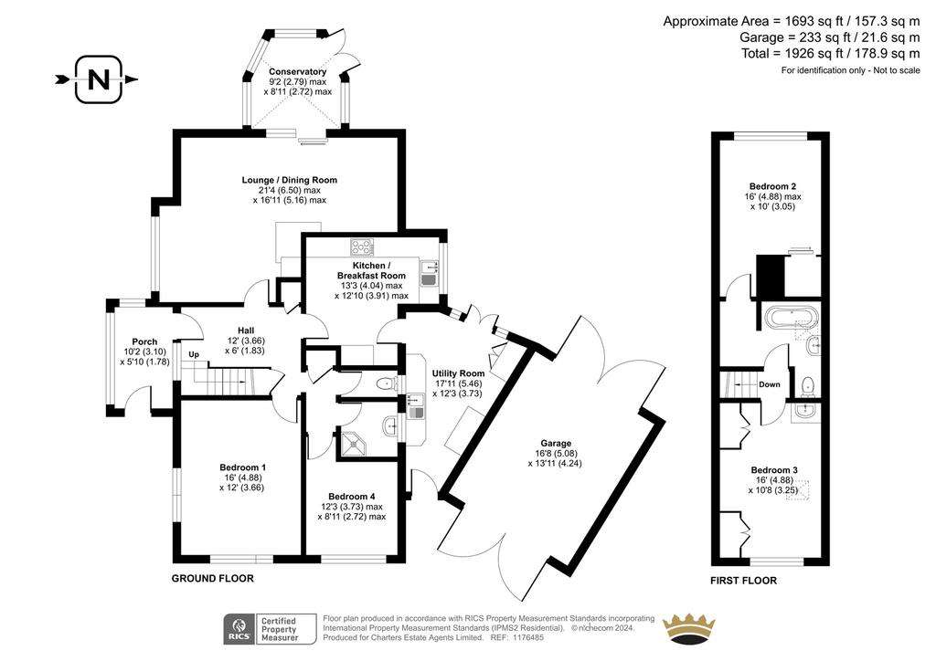 4 bedroom detached house for sale - floorplan