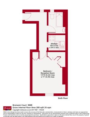 Studio flat to rent - floorplan