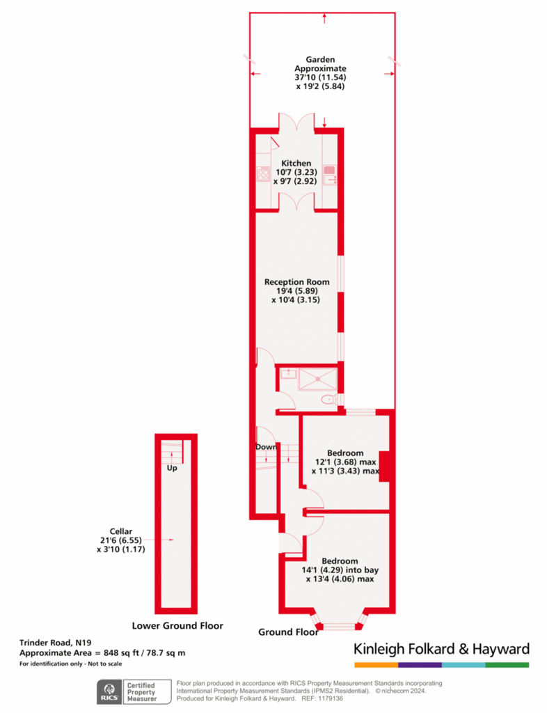 2 bedroom flat for sale - floorplan