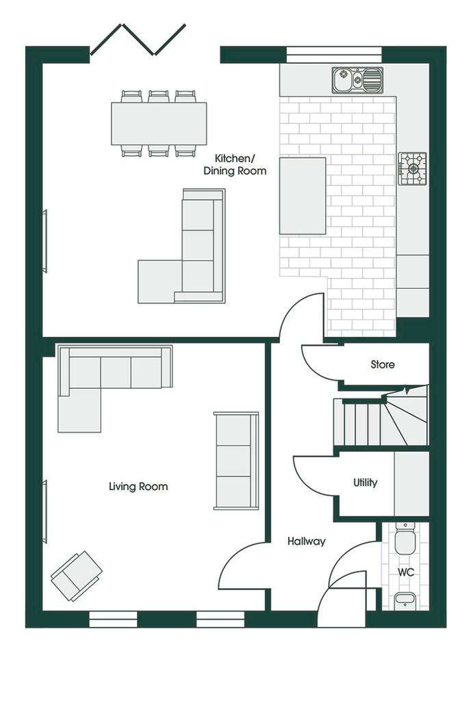 4 bedroom detached house for sale - floorplan