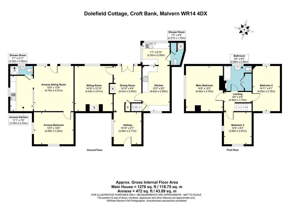 3 bedroom semi-detached house for sale - floorplan