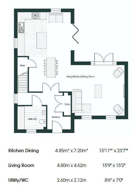 4 bedroom detached house for sale - floorplan