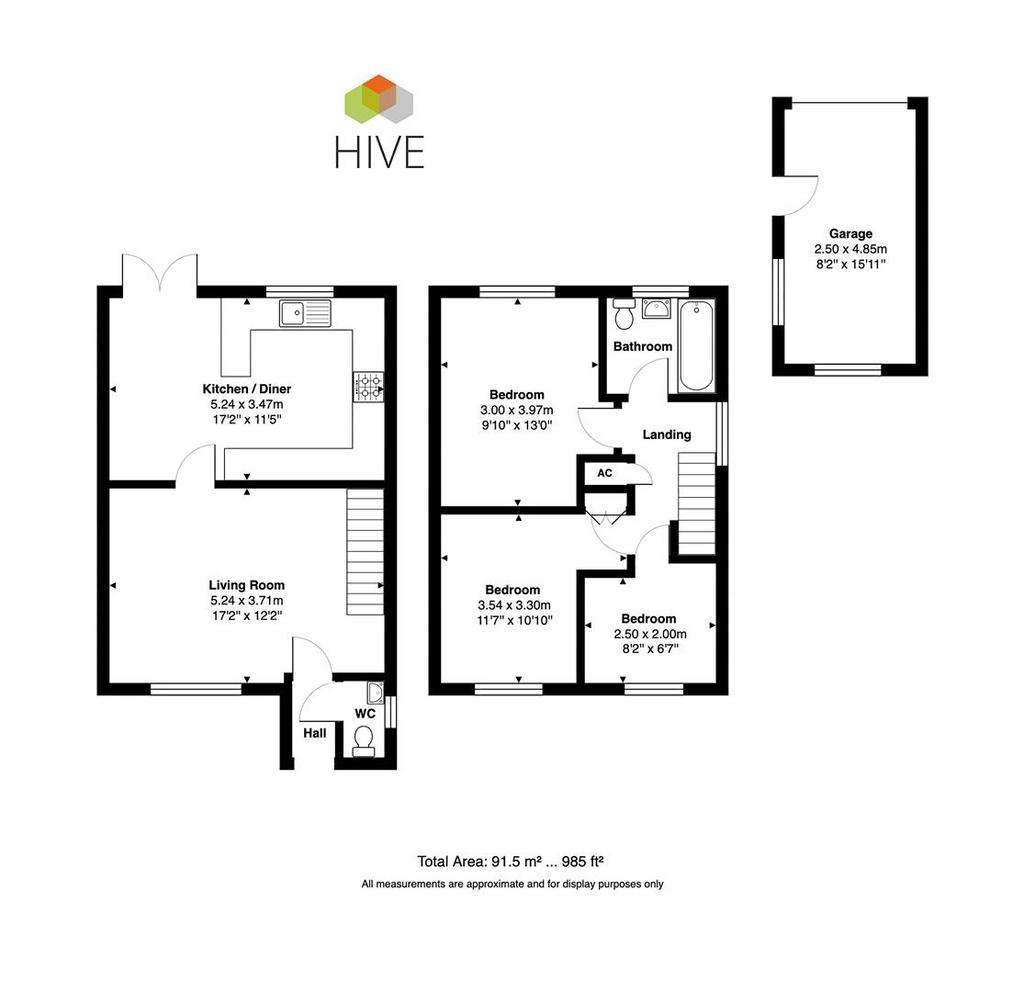 3 bedroom detached house for sale - floorplan