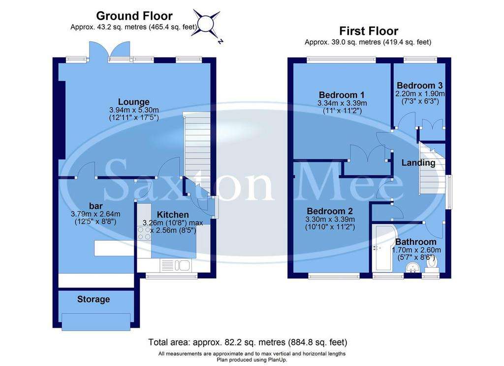 3 bedroom house for sale - floorplan