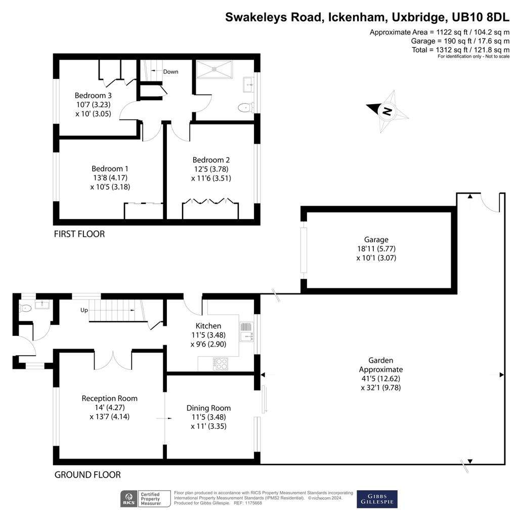 3 bedroom semi-detached house for sale - floorplan