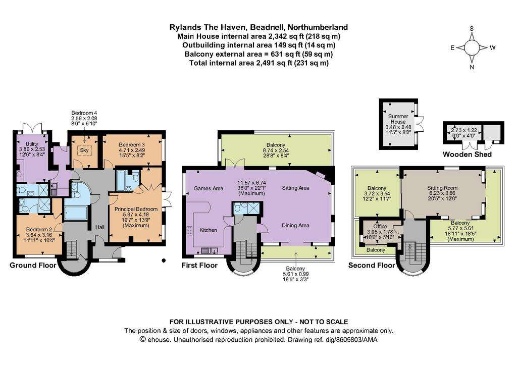 5 bedroom detached house for sale - floorplan