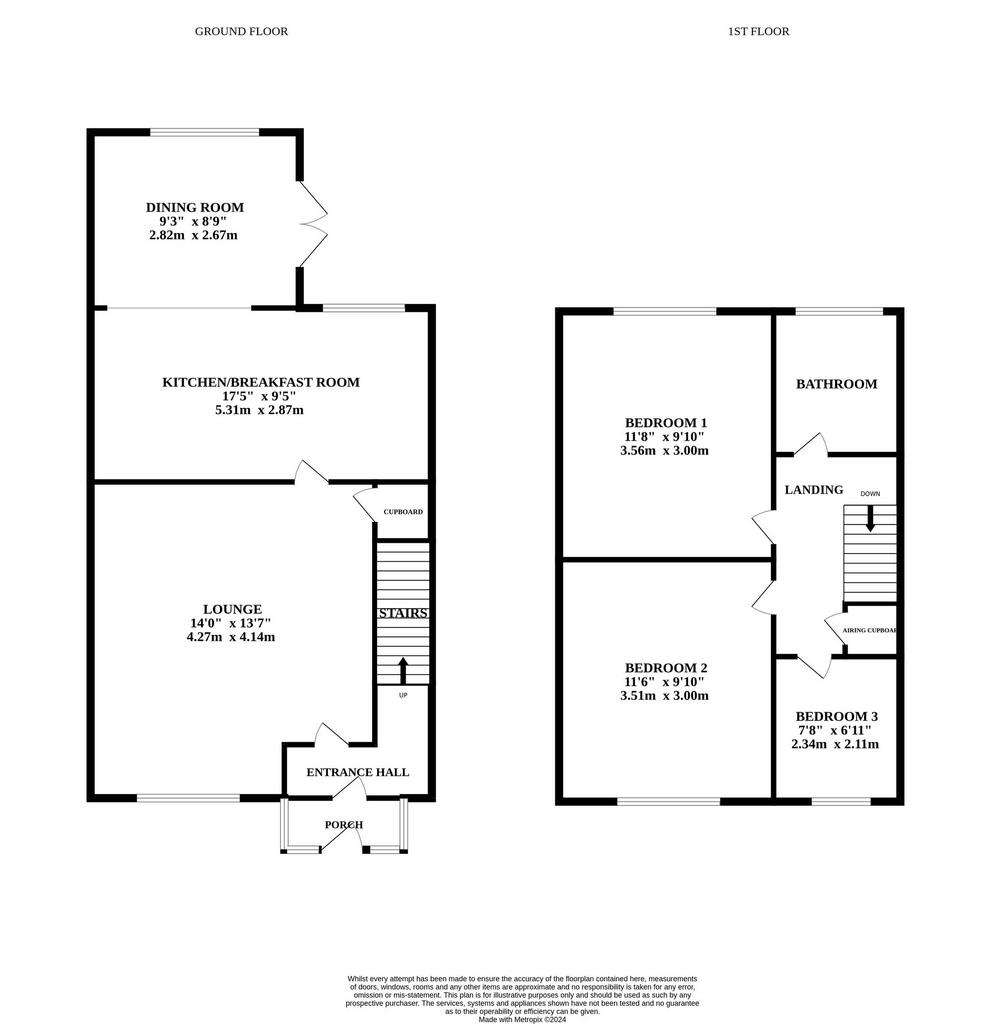 3 bedroom semi-detached house for sale - floorplan