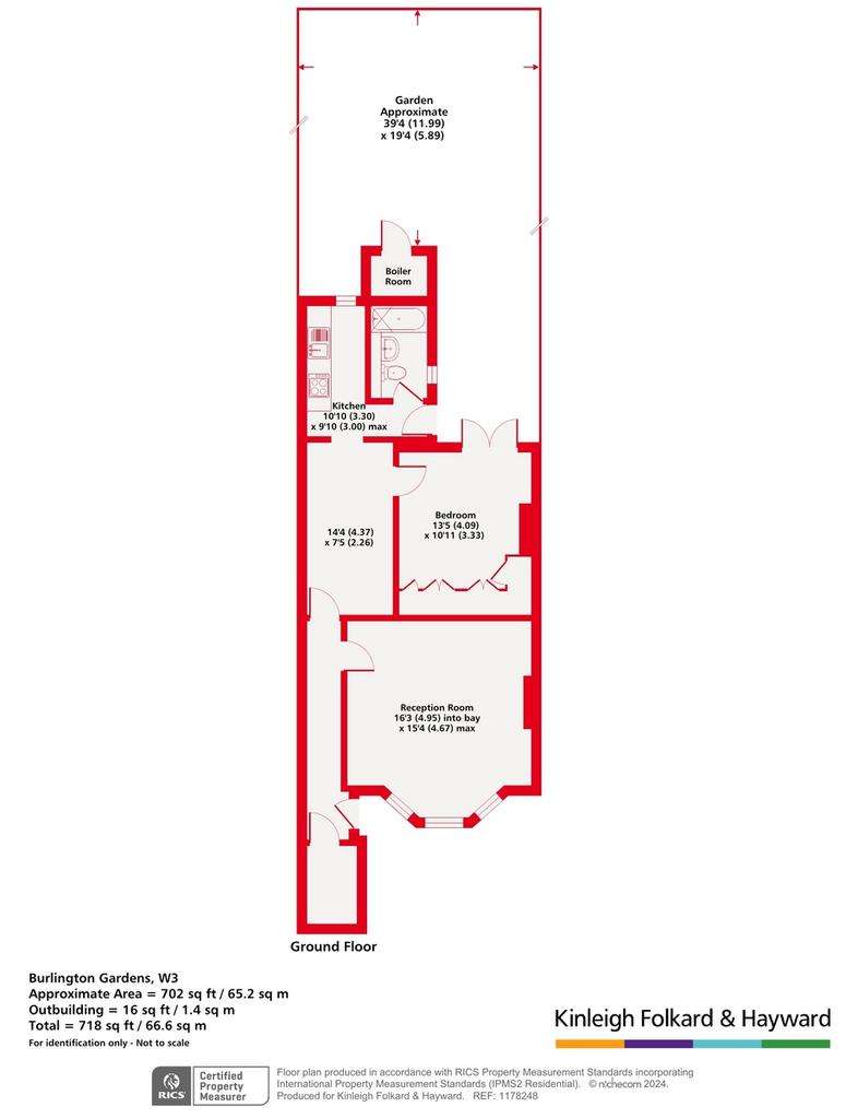 1 bedroom flat for sale - floorplan