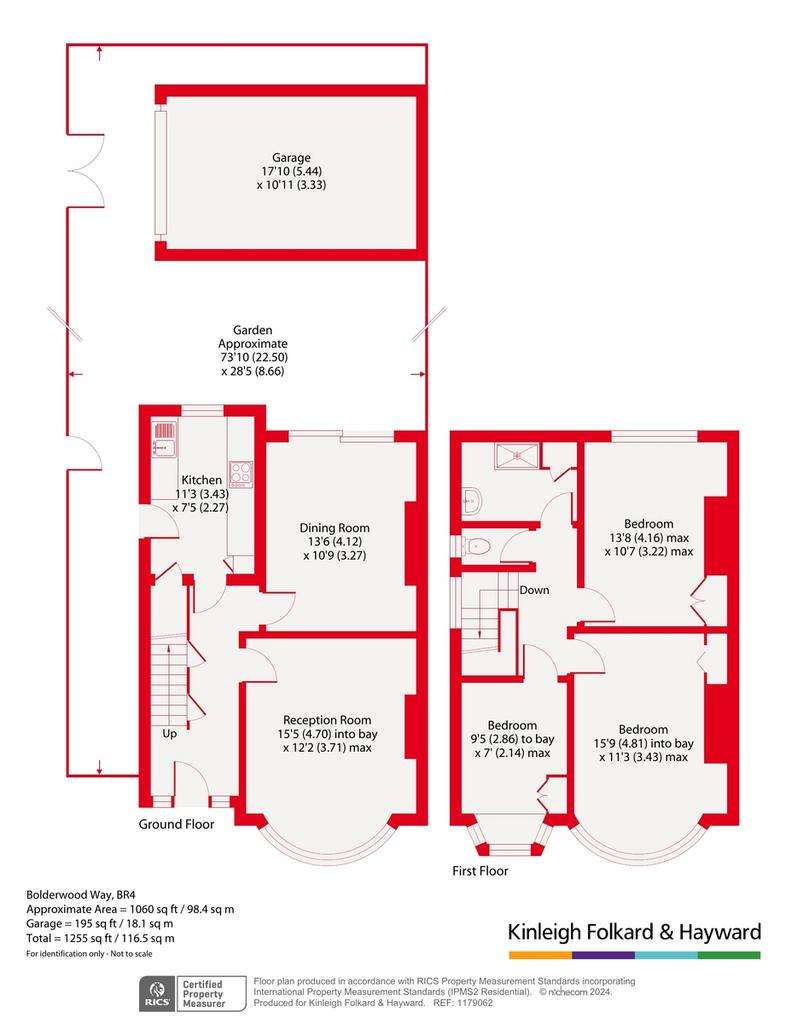 3 bedroom semi-detached house for sale - floorplan