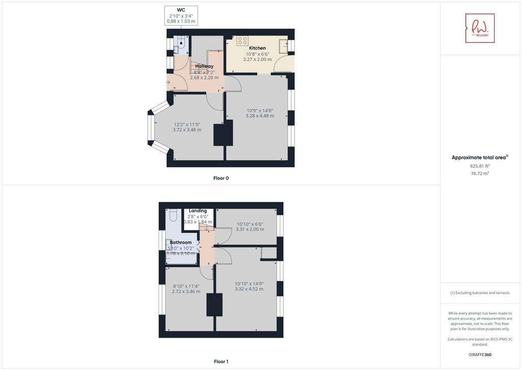 3 bedroom terraced house to rent - floorplan