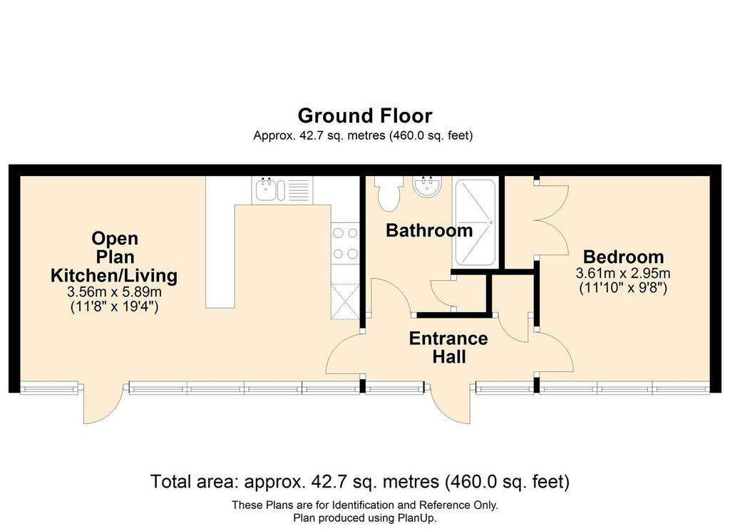 1 bedroom house to rent - floorplan