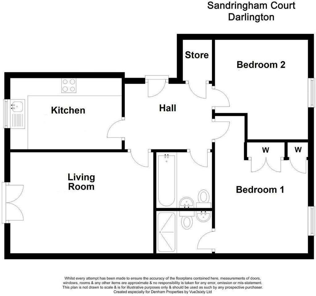 2 bedroom flat for sale - floorplan