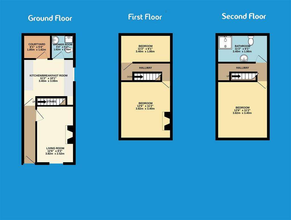 3 bedroom house for sale - floorplan