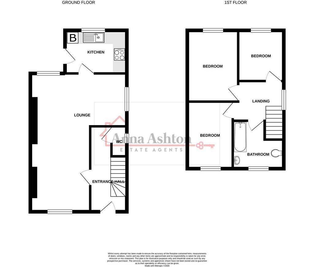 3 bedroom semi-detached house for sale - floorplan