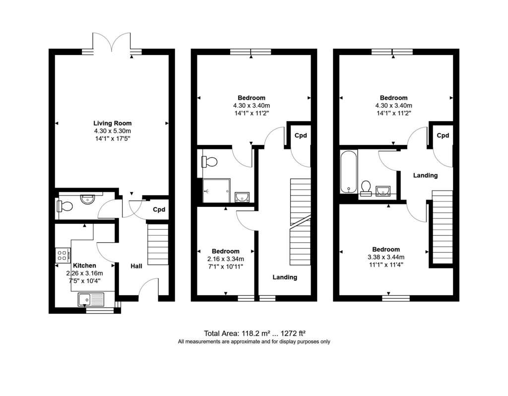 4 bedroom detached house to rent - floorplan