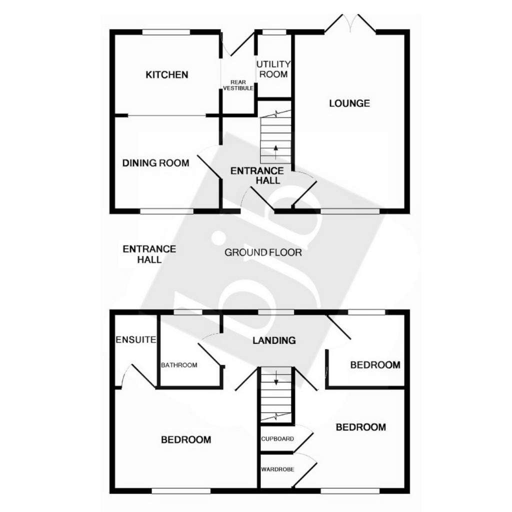 3 bedroom semi-detached house for sale - floorplan