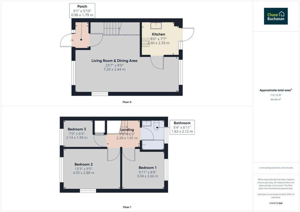 3 bedroom detached house to rent - floorplan