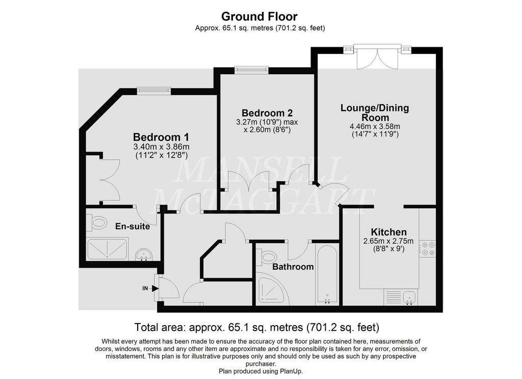 2 bedroom flat for sale - floorplan