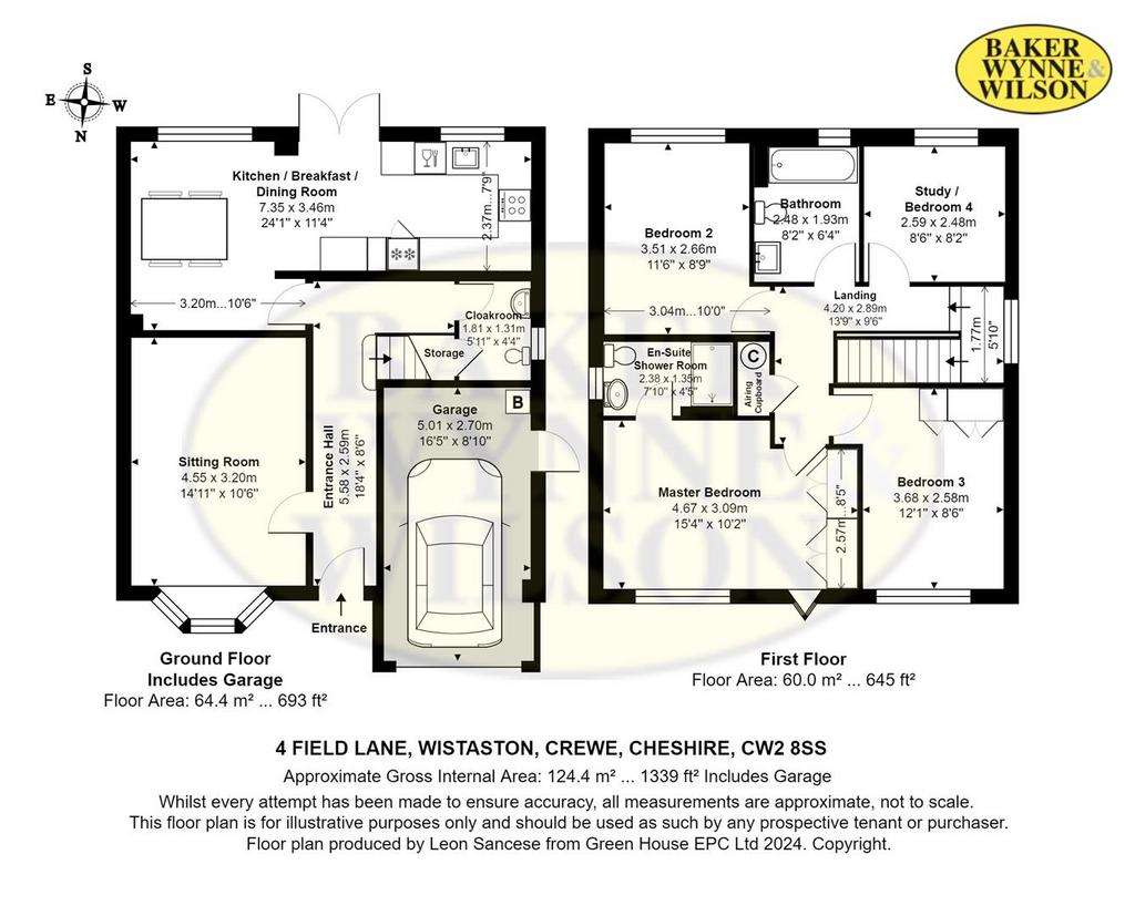 4 bedroom detached house for sale - floorplan