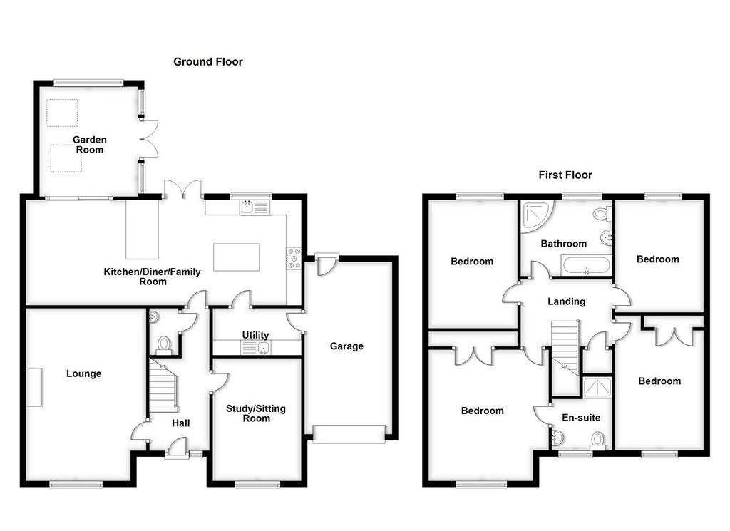 4 bedroom detached house for sale - floorplan