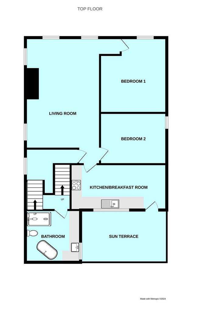 2 bedroom flat for sale - floorplan