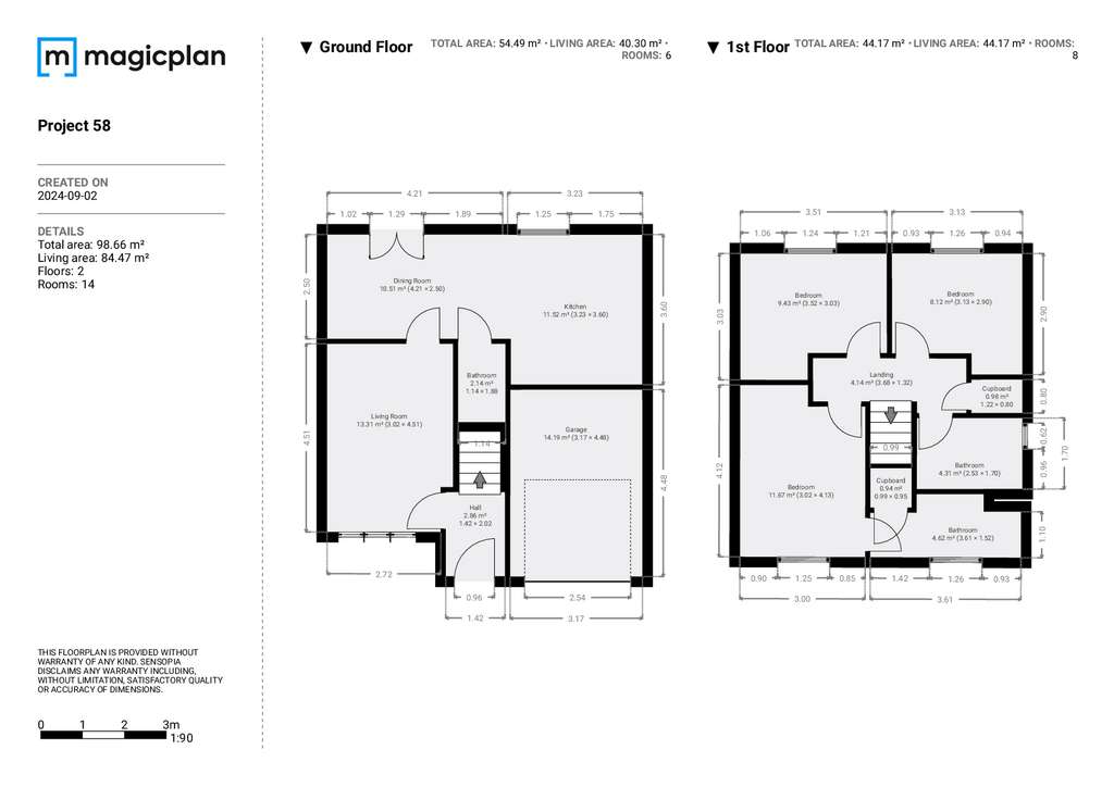 3 bedroom detached house to rent - floorplan