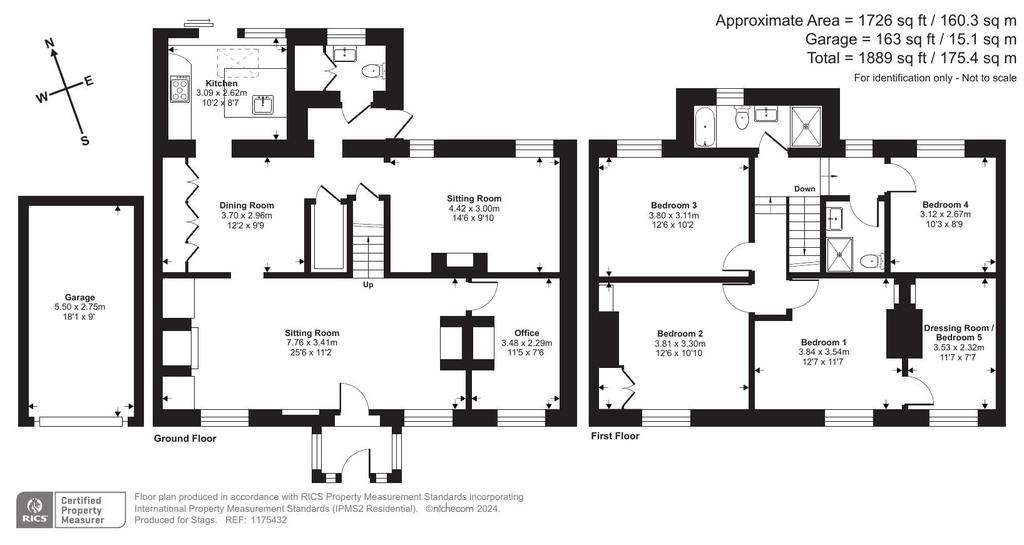 4 bedroom semi-detached house for sale - floorplan