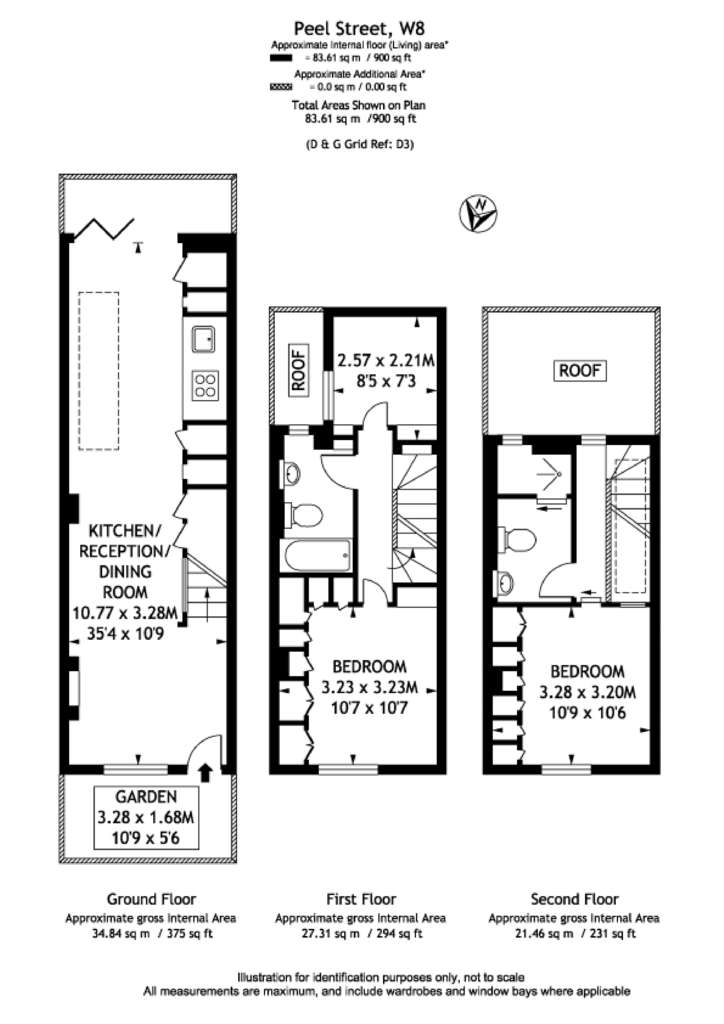 3 bedroom flat to rent - floorplan