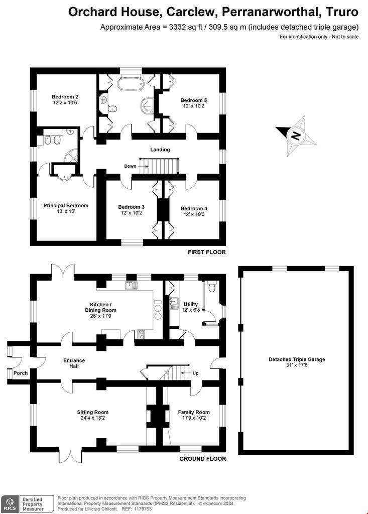 5 bedroom detached house for sale - floorplan