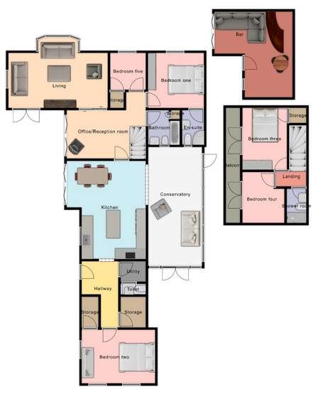 5 bedroom detached house for sale - floorplan