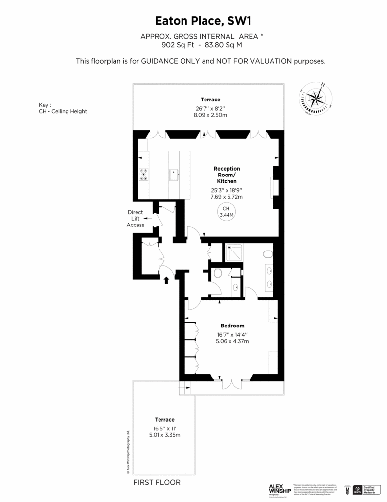 1 bedroom flat for sale - floorplan