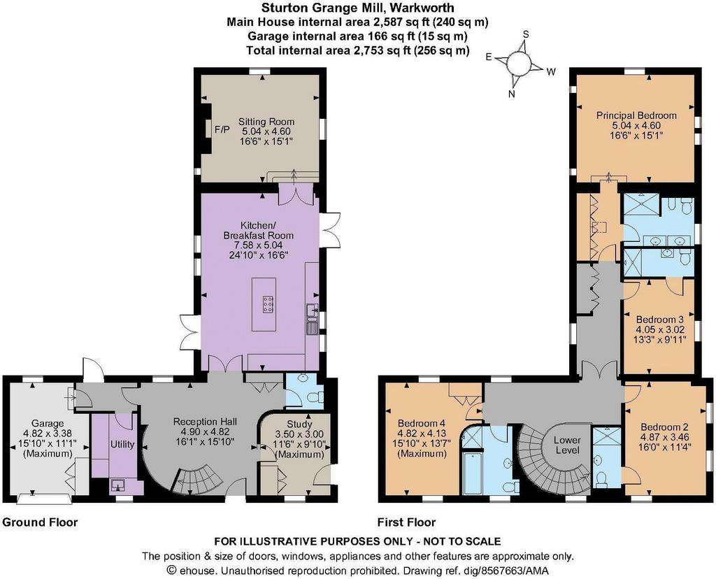 4 bedroom house for sale - floorplan