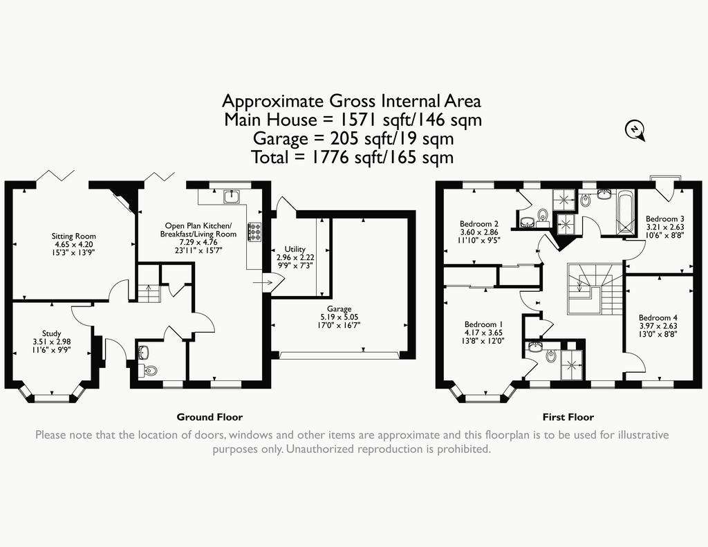 4 bedroom detached house for sale - floorplan