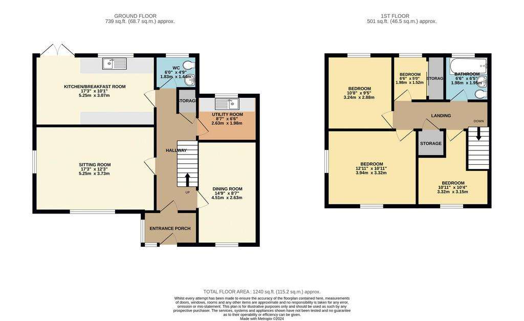 4 bedroom detached house for sale - floorplan