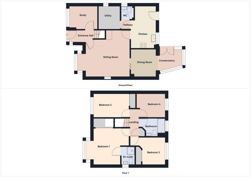 4 bedroom detached house for sale - floorplan