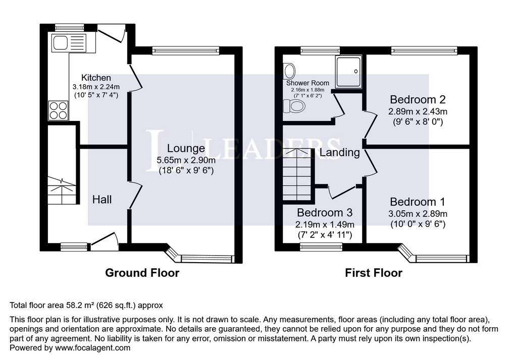 3 bedroom semi-detached house to rent - floorplan