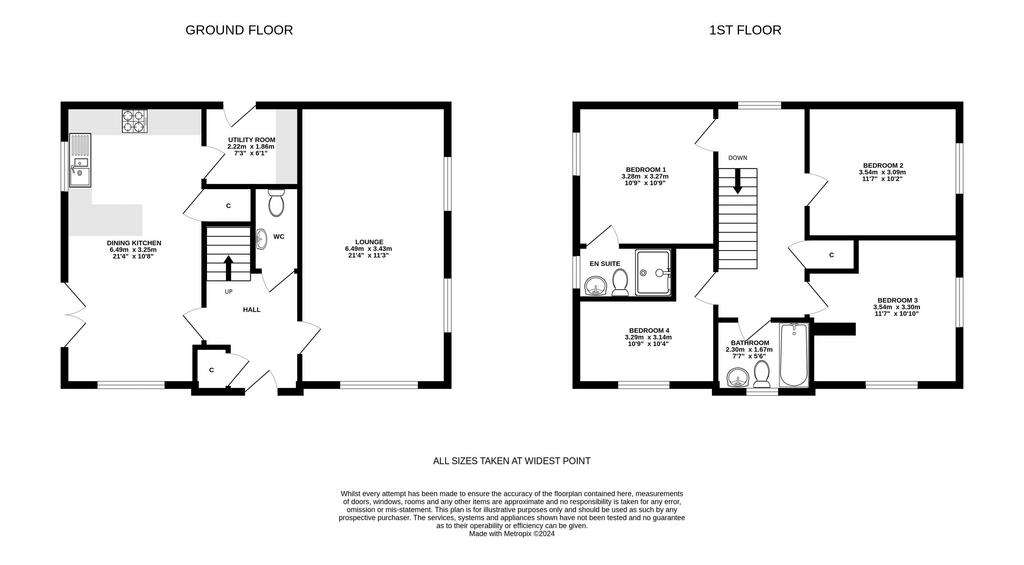 4 bedroom detached villa for sale - floorplan