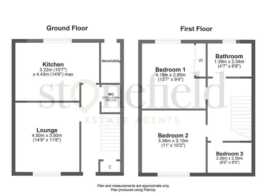 3 bedroom end of terrace house for sale - floorplan